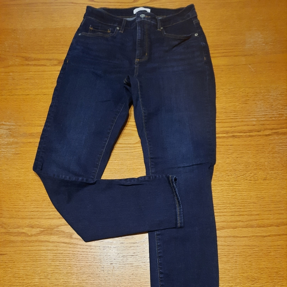Loft Denim Curvy Skinny Size 4 Dark Blue Women's Jeans